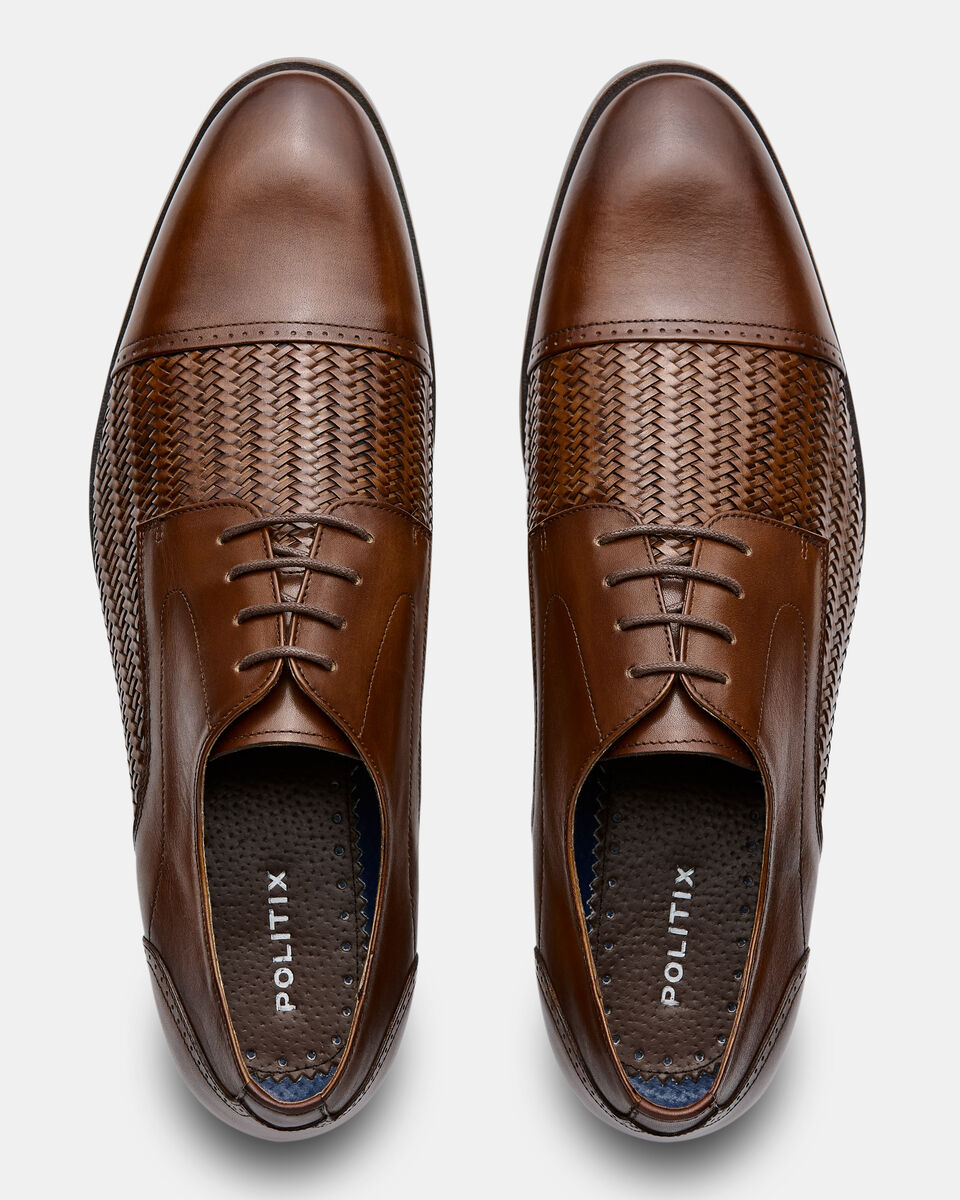 Cammron Leather Derby Shoe, Whiskey, hi-res
